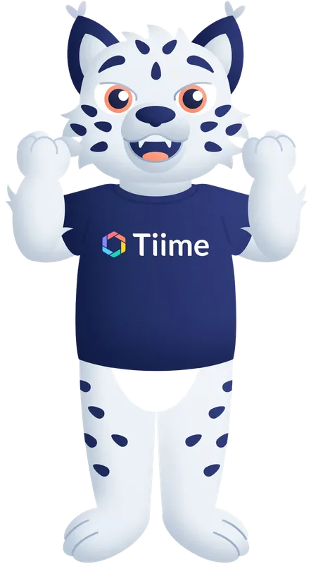 The original Tiime mascot, as a flat illustration