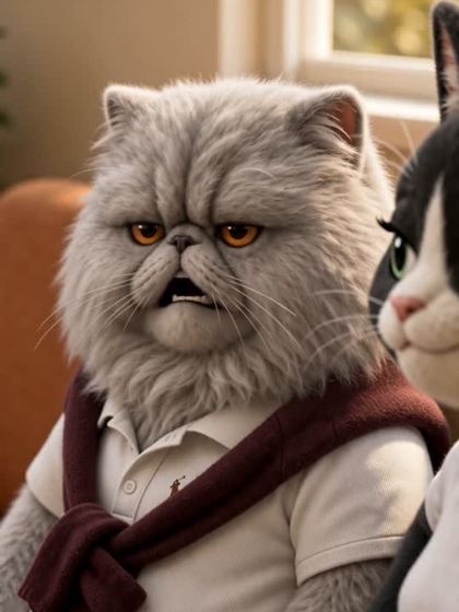 Le chat persan de Nos Colocs