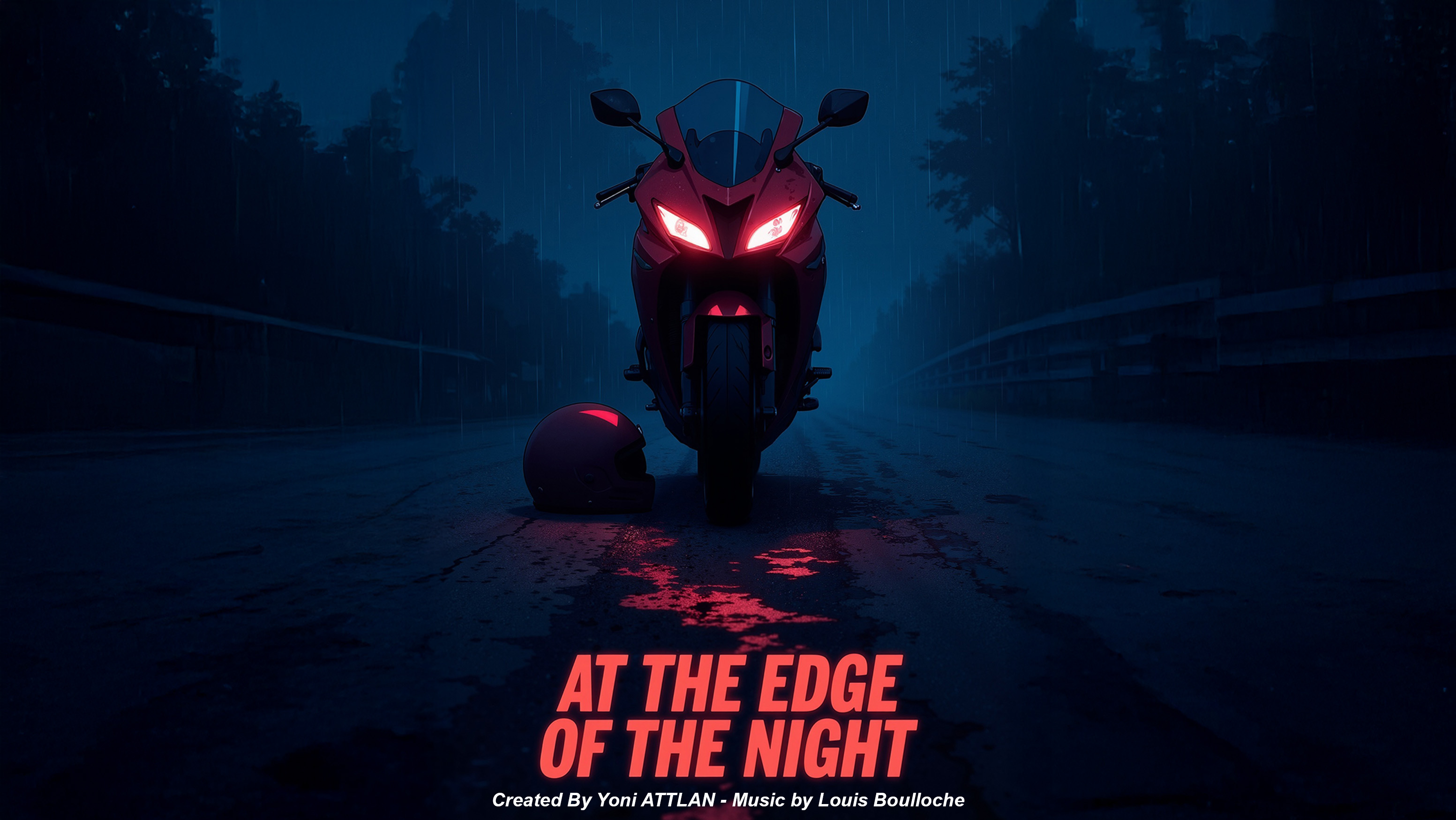 At the Edge of the Night - cyberpunk anime AI short film, AI Media Award Winner 2025