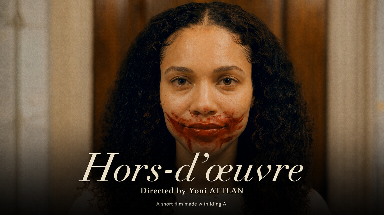 Hors d'oeuvre — one-minute single-shot AI short film by Yoni Attlan, 2026