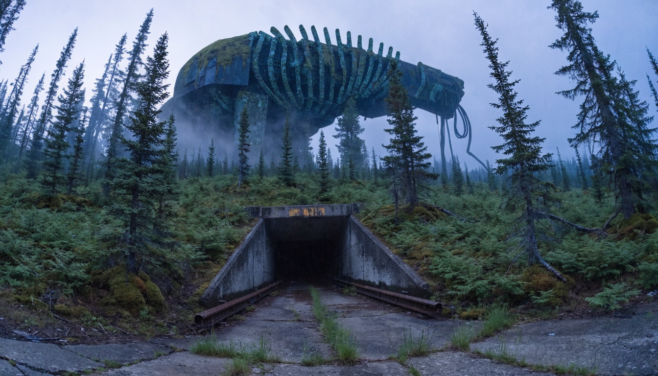 Still Human — a door at the edge of the forest, a world built from scratch