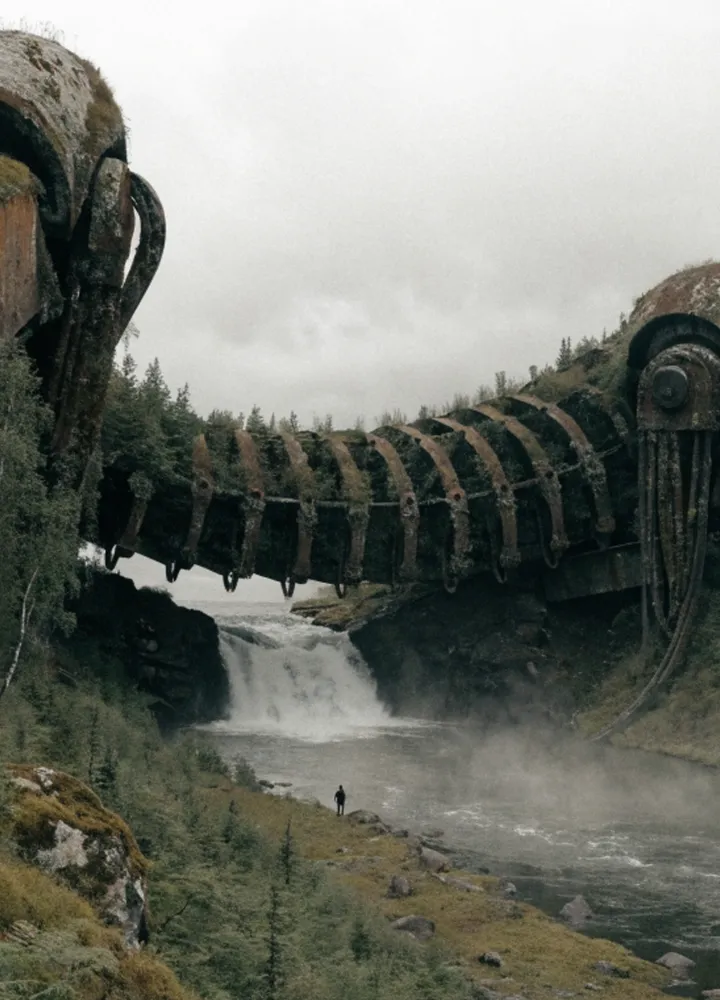 Elyas Vernier in the boreal forest, Still Human
