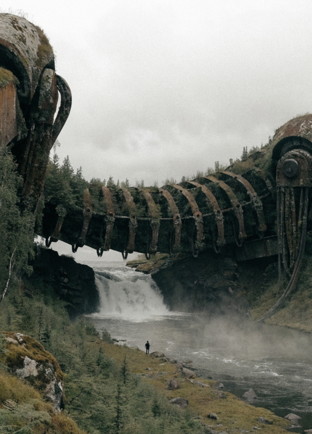Elyas Vernier in the boreal forest, Still Human